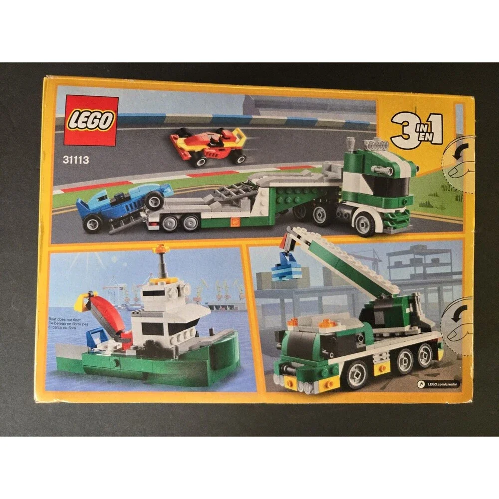 NEW LEGO Creator 3 In 1 Race Car Transporter 31113 Sealed Slight Box Dent